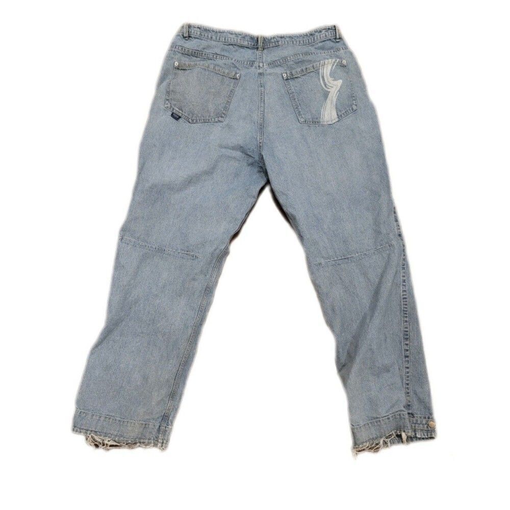 Vintage Grunge Y2k Enyce Mens 40x32 Denim Wide Leg Jeans